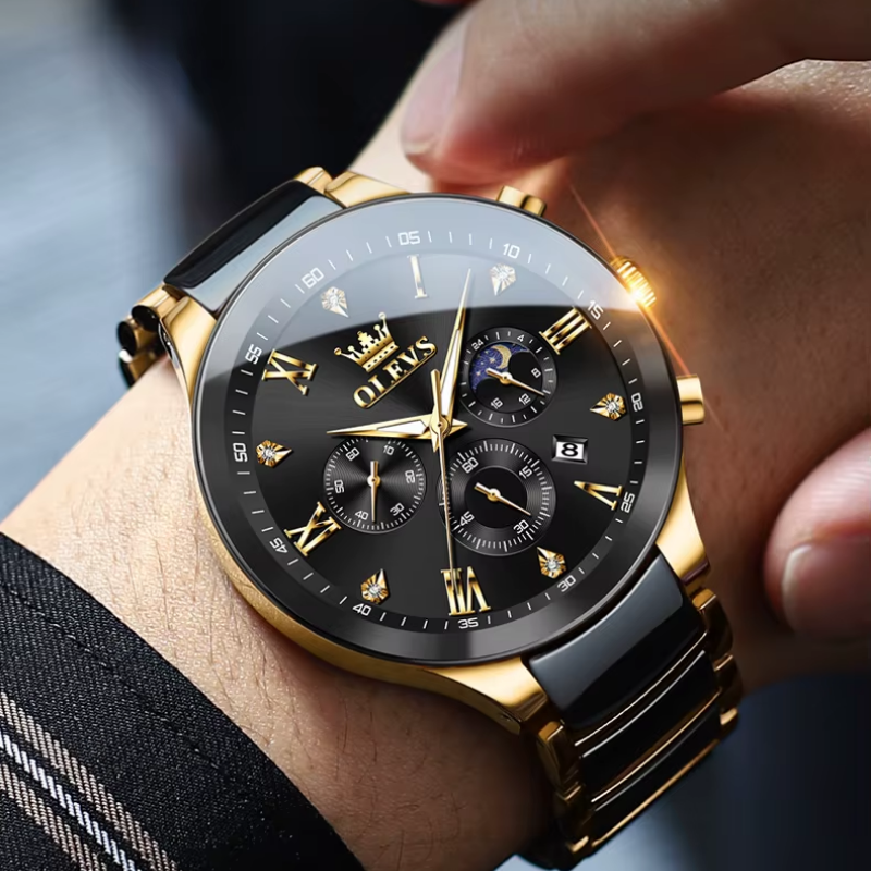 Reloj de Cuarzo Fase Lunar - 9512