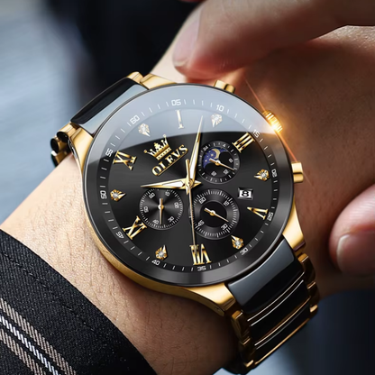 Reloj de Cuarzo Fase Lunar - 9512