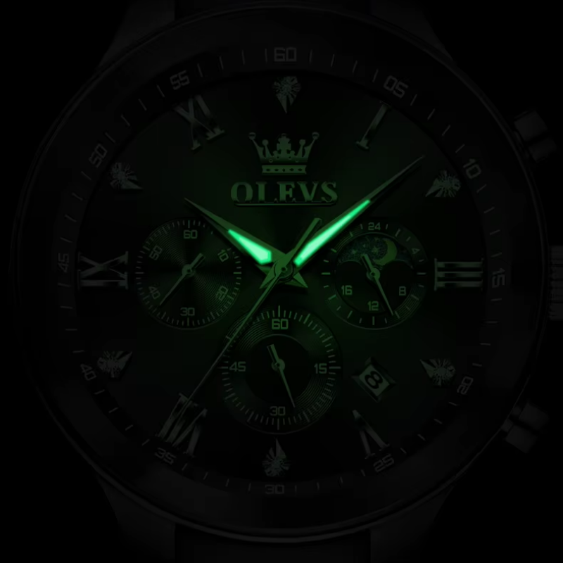 Reloj de Cuarzo Fase Lunar - 9512
