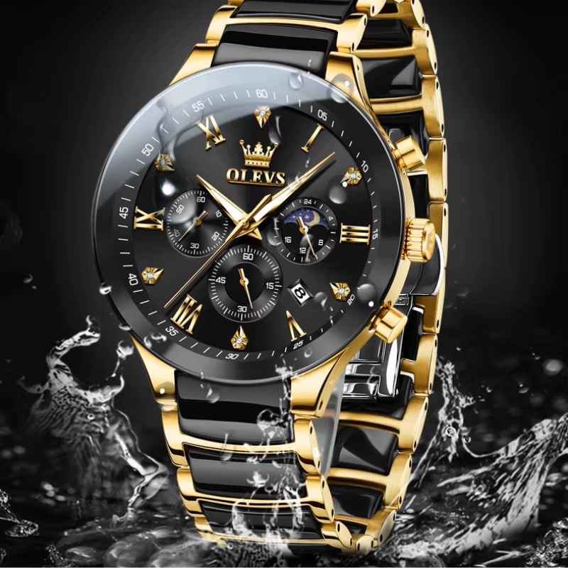 Reloj de Cuarzo Fase Lunar - 9512