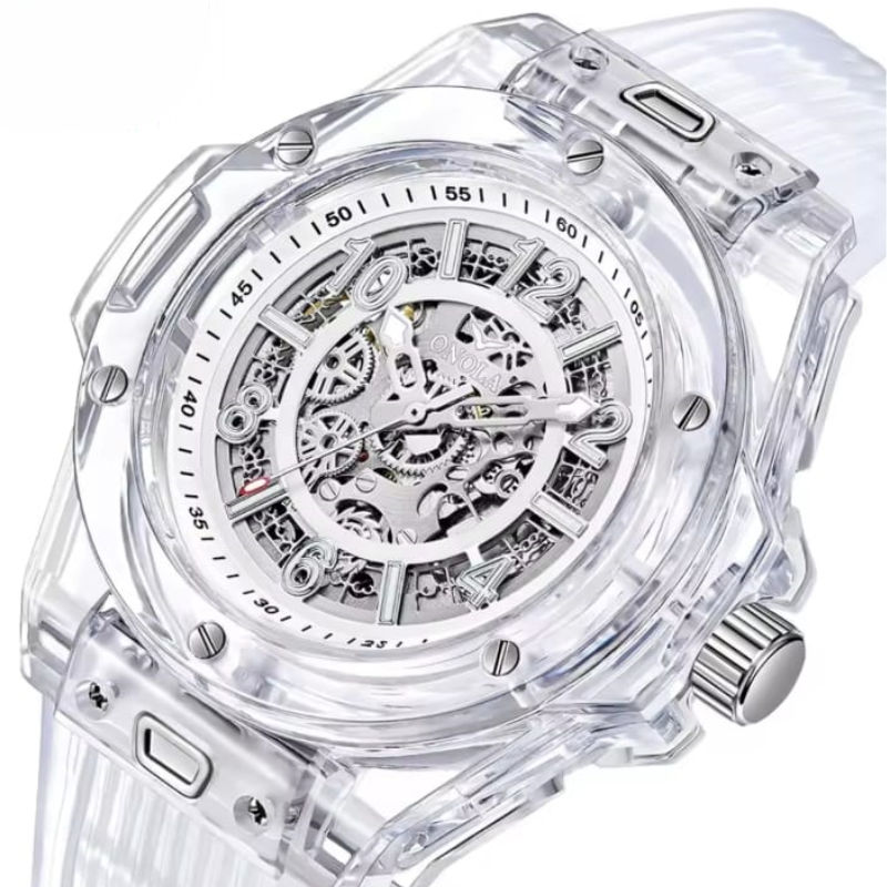 Reloj Automático Transparente