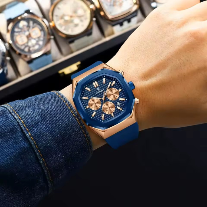 Reloj Octogonal de Negocios para Hombre