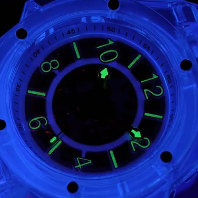 Reloj Automático Transparente