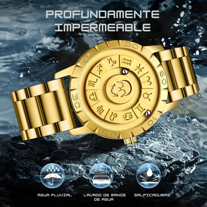 Reloj Electromagnético Dorado