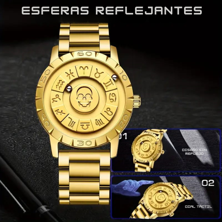 Reloj Electromagnético Dorado